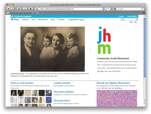Jewish Monument Community - Homepage